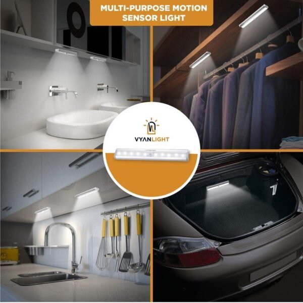 VYANLIGHT Motion Sensor LED Under Cabinet Lights, ... - Image 3