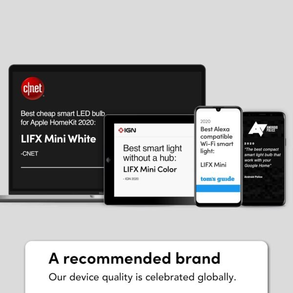 LIFX Color, A19 1100 lumens, Wi-Fi Smart LED Light Bulb, Billions of Colors and Whites, No bridge required, Works with Alexa, Hey Google, HomeKit and Siri, Multicolor - Image 20