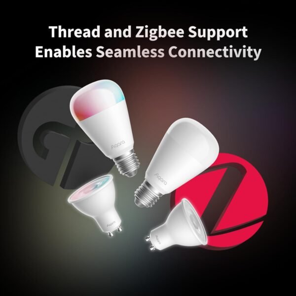 Aqara Thread/Zigbee Smart LED Light Bulb T2 GU10, Tunable White (2700K-6500K), 30W Equivalent, Matter, Works with HomeKit, Alexa, Google & More - Image 2