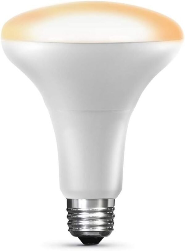 Feit Electric BR30/SW/HK 65W Equivalent BR30 Flood Smart, Works with Apple HomeKit and Siri Voice Control, No Hub Required LED Light Bulb, 5.4" H x 3.8" D, 2700K Soft White - Image 3