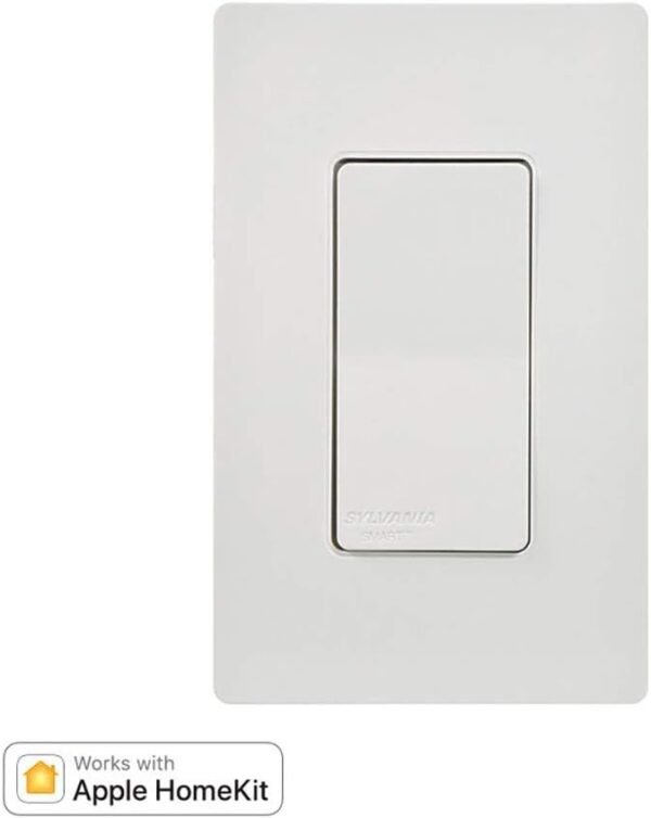 SYLVANIA General Lighting 78069 Bluetooth In-Wall Switch, Works with Apple HomeKit and Siri Voice Control, No Hub Required, 1 Pack - Image 2