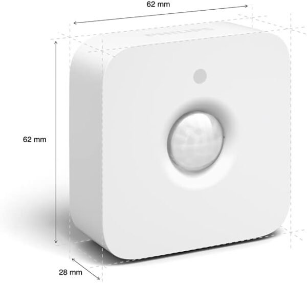 Philips Hue Indoor Motion Sensor for Smart Lights (Requires Hue Hub, Installation-Free, Smart Home, Exclusively for Philips Hue Smart Bulbs) - Image 3