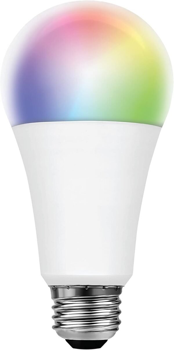 Sylvania WiFi LED Smart Light Bulb, 14.5W, Full Color and Tunable White A21, Dimmable, for Alexa, Siri Shortcuts, and Google Home Only - 1 Pack (75806) - Image 2