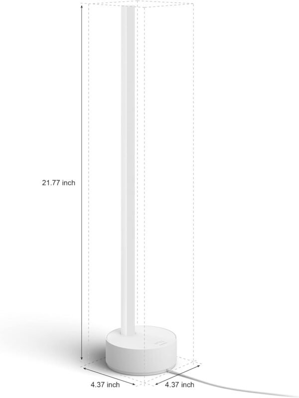 Philips Hue Gradient Signe Table Lamp, Compatible with Alexa, Apple Homekit and Google Assistant, Bluetooth Compatible, Flowing Multicolor Effect, White - Image 6