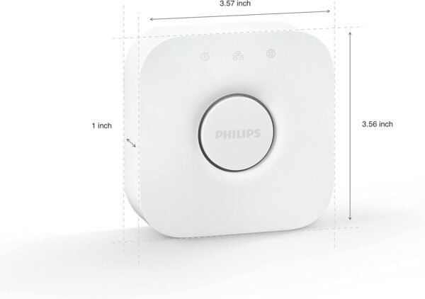 Philips Hue Bridge - Unlock the Full Potential of Hue - Multi-Room and Out-of-Home Control - Create Automations and Zones - Secure, Stable Connection Won't Strain Your Wi-Fi - Works with Voice, Matter - Image 5