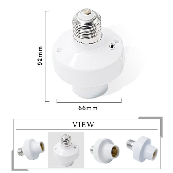 QIACHIP Wi-Fi Smart 2.4G Remote Control Light Socket E26 E27 Bulb Socket Adapter, eWeLink APP Remote Timing, Compatible with Alexa and Google - Image 2