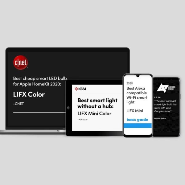 LIFX Color, 1100 lumens BR30 E26, 2.4GHz Wi-Fi Smart LED Light Bulb, Billions of Colors and Whites, No Bridge Required, Works with Alexa, Hey Google, HomeKit and Siri, Multicolor (Pack of 2) - Image 16
