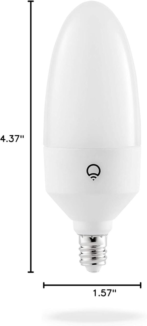 LIFX Candle Color, E12 Polychrome Technology™, Wi-Fi Smart LED Multicolors Light Bulb, 27 addressable Zones per Candle, No Bridge Required, Works with Alexa, Hey Google, HomeKit and Siri - Image 6
