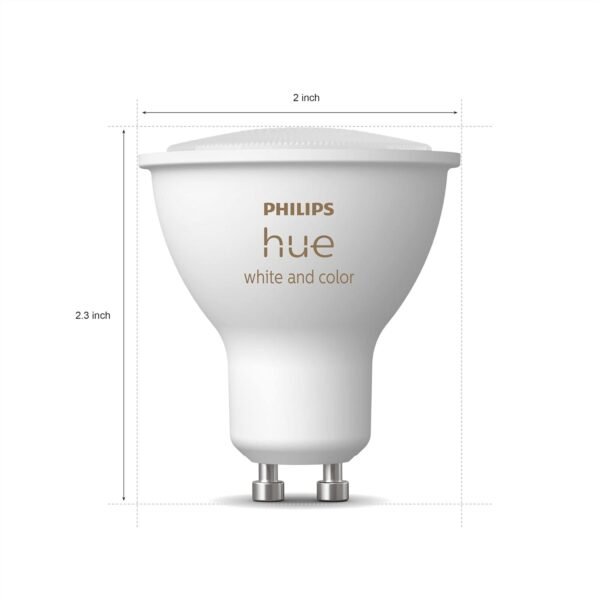 Philips Hue Smart 60W GU10 LED Bulb - White and Color Ambiance Color-Changing Light - 2 Pack - 450LM - Indoor - Control with Hue App - Works with Alexa, Google Assistant and Apple Homekit, 584680 - Image 5