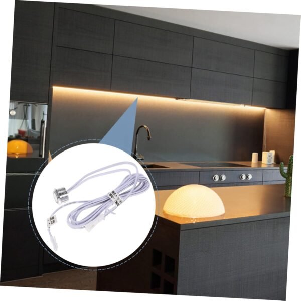 LED Touch Switch Supply Outlet LED Controller USB Adaptor UK Multiple Sensor Bulb Controllers Headphone Mini Lamp to UK Adaptor Connector Powerline Smart Wire Aux Aluminum Alloy. - Image 4