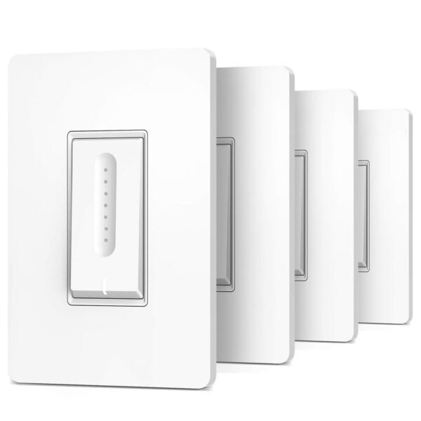 TREATLIFE Smart Dimmer Switch 4 Pack, Smart Switch Works with Alexa and Google Home, 2.4GHz WiFi Dimmer Light Switch for LED, CFL, Incandescent Bulbs, Neutral Wire Required, Single Pole - Image 9