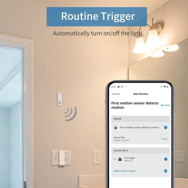 THIRDREALITY Zigbee Motion Sensor, Zigbee Hub Required, Pet Friendly, Works with Home Assistant, SmartThings, Aeotec, Homey, Hubitat or Echo Devices with Built-in Zigbee hub - Image 4