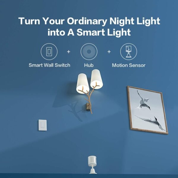 Aqara Smart Light Switch (No Neutral, Single Rocker), Requires AQARA HUB, Zigbee Light Switch, Remote Control and Smart Home Automation, Compatible with HomeKit, Google, Works with Alexa, SmartThings - Image 4