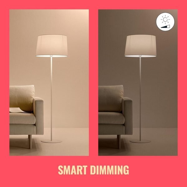 WiZ 65W BR30 Tunable White LED Smart Bulb - Pack of 6 - E26- Indoor - Connects to Your Existing Wi-Fi - Control with Voice or App + Activate with Motion - Matter Compatible - Image 4