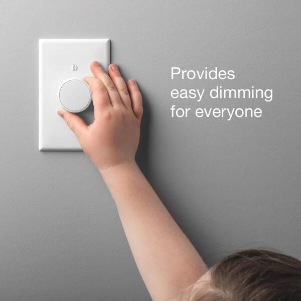 Lutron Aurora Smart Bulb Dimmer Switch | for Philips Hue Smart Bulbs | Z3-1BRL-WH-L0 | White - Image 4