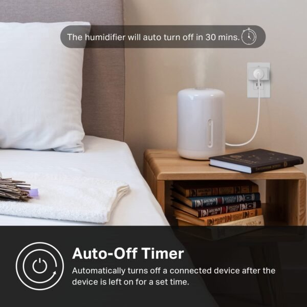 Kasa Matter Smart Plug w/ Energy Monitoring, Compact Design, 15A/1800W Max, Super Easy Setup, Works with Apple Home, Alexa & Google Home, UL Certified, 2.4G Wi-Fi Only, White, KP125M (4-Pack) - Image 8