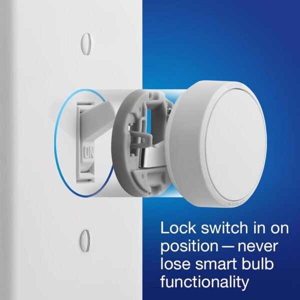 Lutron Aurora Smart Bulb Dimmer Switch | for Philips Hue Smart Bulbs | Z3-1BRL-WH-L0 | White - Image 2