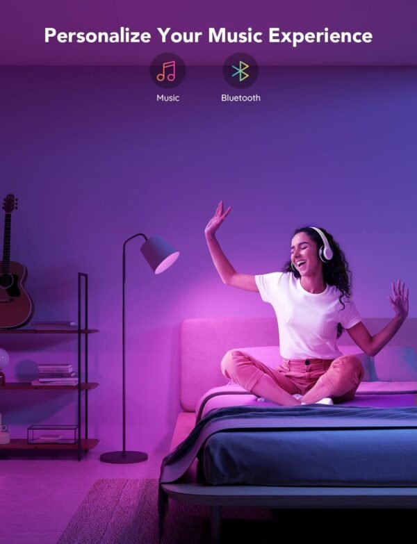 Govee Smart Light Bulbs, 1200 Lumens Dimmable BR30 Bulbs, RGBWW Color Changing Light Bulbs, WiFi & Bluetooth LED Bulbs, 16 Million Colors, Music Sync, Compatible with Alexa, Google Assistant, 1 Pack - Image 7