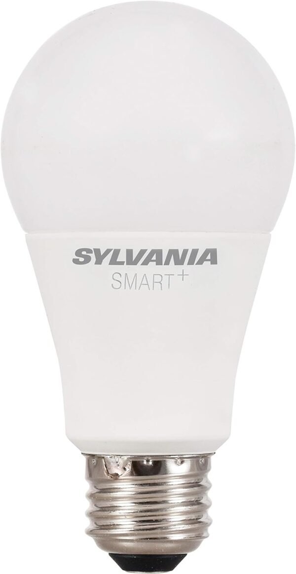 SYLVANIA SMART+ Bluetooth Soft White A19 LED Bulb, Compatible with Alexa, Apple HomeKit and Google Assistant, 1 pack - Image 2