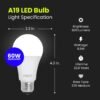 Feit Electric A19 LED Light Bulb, 60W Equivalent, Dimmable, 800 Lumens, E26 Medium Base, 5000K Daylight, CRI 90, 25,000 Hour Lifetime, UL Listed, Damp Rated, 4 Pack, OM60DM/950CA/4 - Image 2
