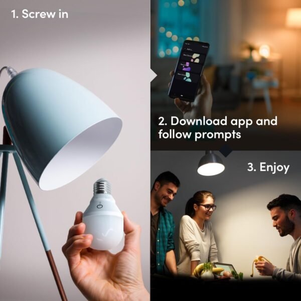 LIFX White A19 WiFi Smart LED Light Bulb, Dimmable, No Hub Required, Compatible with Alexa and Apple Home Kit, Hey Google, L3A19LW06E26US/12, 12 Pack - Image 3