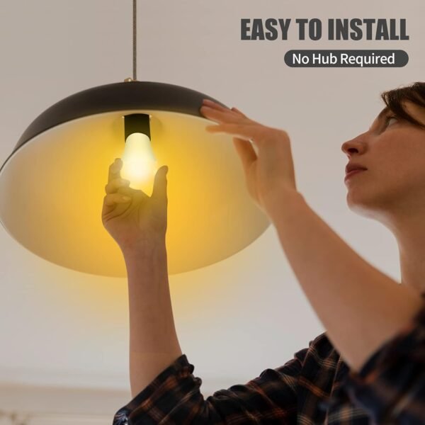 Smart Dimmable LED Light Bulbs That Work with Alexa Echo Google Assistant SmartThings No Hub Required, E26 A19 WiFi Light Bulbs Warm White to Cool White Tunable, Timmer, 7W 700lm 60W Equivalent 4Pack - Image 7