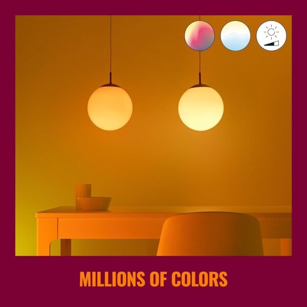 WiZ 120W PAR38 Color LED Smart Bulb - Pack of 6 - E26- Indoor/Outdoor - Connects to Your Existing Wi-Fi - Control with Voice or App - Works with Google Home- Alexa & Siri Shortcuts - Image 3