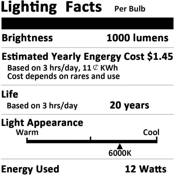 Aukora Dusk to Dawn Light Bulb, 12W (100-Watt Equivalent) Smart Sensor Light Bulbs Super Bright E26 Automatic On/Off Security Lights Outdoor/Indoor for Porch Garage Garden Patio(Cool White 2 Pack) - Image 5