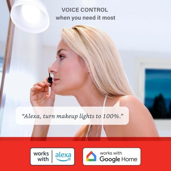 Sengled BR30 Smart Light Bulb, Updated FFS WiFi Led Flood Light Bulbs, Smart Bulbs That Works with Alexa, Google Assistant, E26 Daylight,60W Equivalent, 650LM, 2.4GHz WiFi Only, No Hub Required, 2Pack - Image 3