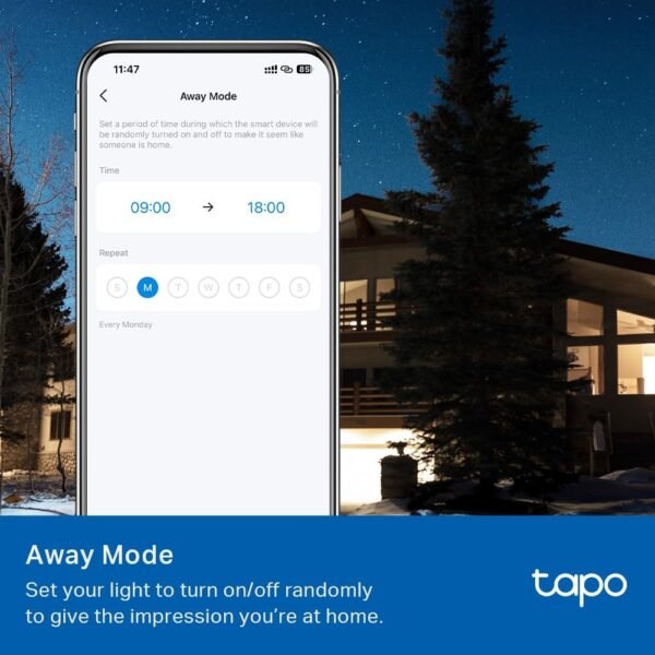 Tapo TP-Link Smart Light Bulbs - Natural Daylight, Dimmable, Compatible w/Alexa and Google Home, A60 Bulb/E27 Base, 60W Equivalent, 800LM CRI>90, 2.4GHz WiFi Only, No Hub Required, L520E(4-Pack) - Image 9