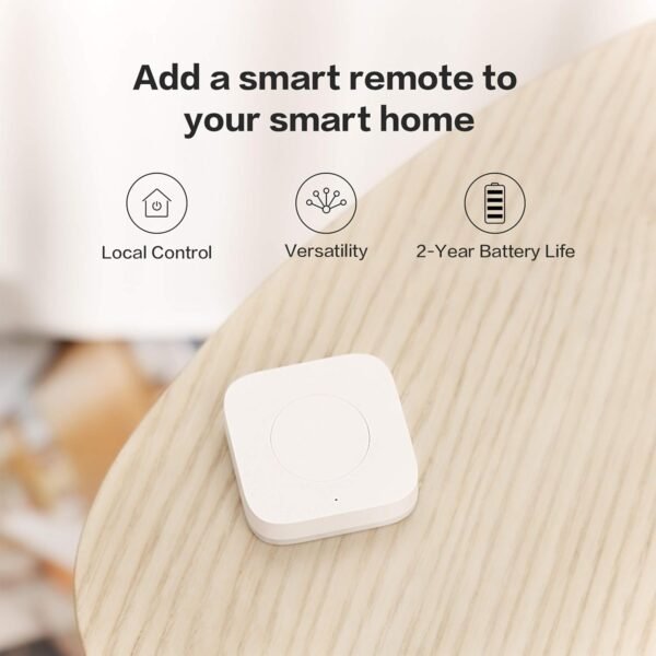 Aqara Wireless Mini Switch, Requires AQARA HUB, Not Support Third Party Hubs, Zigbee Connection, Versatile 3-Way Control Button for Smart Home Devices, Compatible with Apple HomeKit, Works with IFTTT - Image 5