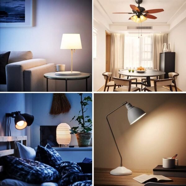 ILC RGB LED Color Changing Light Bulb, 40W Equivalent, 450LM, 2700K Warm White 5W E26 Screw Base RGBW, Flood Light Bulb- 12 Color Choices - Timing Infrared Remote Control (4 Pack) - Image 7
