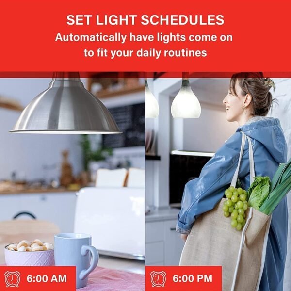 Sengled Alexa WiFi Light Bulb - Smart Bulbs That Work with Alexa/Google Assistant, A19 Daylight (5000K) - No Hub Required, 800LM 60W High CRI)60 Equivalent, 4 Count (Pack of 1) - Image 7