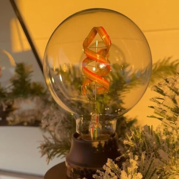 Feit Electric 60 Watt Equivalent Smart Filament Globe Bulb, Spiral Filament WiFi Dimmable, Works with Alexa and Google Assistant No Hub Required, G30 Vanity LED Smart Light Bulb G3060/RGBW/FIL/AG - Image 12