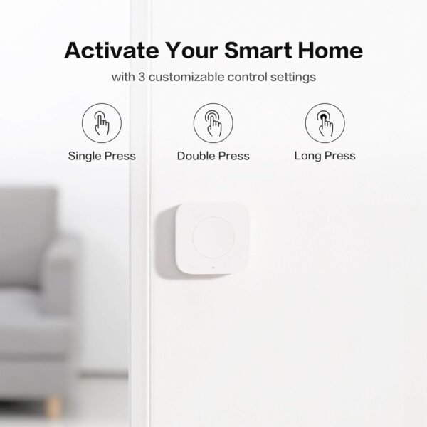 Aqara Wireless Mini Switch, Requires AQARA HUB, Not Support Third Party Hubs, Zigbee Connection, Versatile 3-Way Control Button for Smart Home Devices, Compatible with Apple HomeKit, Works with IFTTT - Image 6