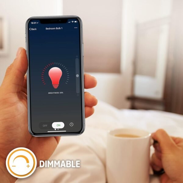 Energizer Smart LED Bulb Multi-Color and Multi-White, BR30, Google Assistant, Amazon Alexa, Siri, Connect App, 16,000,000 Lighting Customizations, Remote Lighting Schedules, 800 Lumens - Image 6