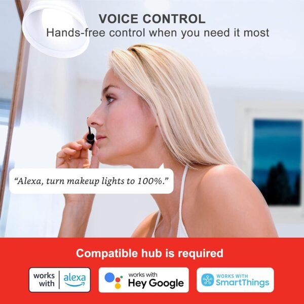 Sengled Zigbee Smart Light Bulbs, Smart Hub Required, Works with SmartThings and Echo with built-in Hub, Voice Control with Alexa and Google Home, Daylight 60W Equivalent A19 Alexa Light Bulb, 10 Pack - Image 9