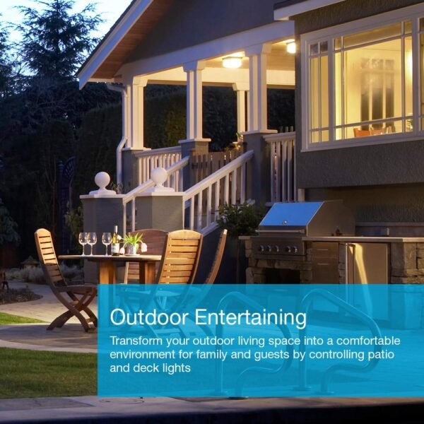 Lutron Caseta Smart Lighting Kit w/ Original Switch, Pico Remote, Wallplate, and More, for Light Bulbs, Works w/ Alexa, Apple Homekit, Google Home (Hub Required), 5A, Neutral Required, P-PKG1WS-WH - Image 11