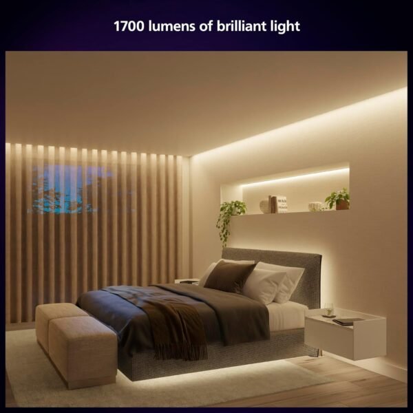 Philips Hue Indoor 10 Ft Smart LED Solo lightstrip Base Kit - 1 Pack - Control with Hue App - Compatible with Alexa, Google Assistant and Apple HomeKit - Image 3
