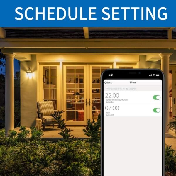 ANWIO 2-Pack Smart Light Bulbs 8.5W (60W Replacement) A19 E26 LED Bulb Work with Alexa, Google Assistant, Smart Life App, Tuya App, Color Changing, No Hub Required - Image 5