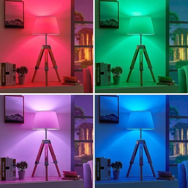 LED Color Changing Light Bulb, RGB Light Bulb 40W Equivalent, 9W A19 6500K White E26 Screw Base, Memory,Dimmable Multicolor Light Bulb for Party Bedroom Home,16 Color Choices - Remote Control - Image 7
