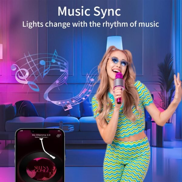 led Smart Light Bulbs, Homekit Smart Bulb 9W 900LM Compatible with Alexa, Apple Home, Google Home 2.4GHz WiFi Bluetooth Light Bulb A19 E26 RGBWW Color Changing Dimmable LED Light Bulb 2Pack - Image 5