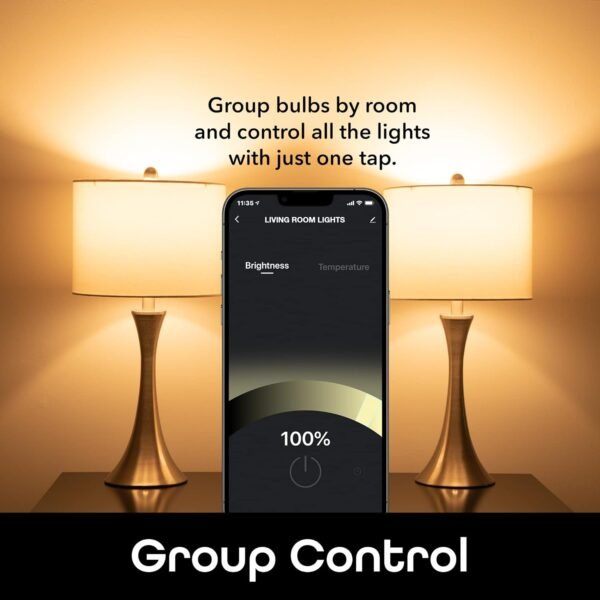 Geeni Smart LED Bulb – WiFi Dimmable Soft White 800 Lumens, Voice Control with Alexa & Google Assistant, Energy Efficient, Works with iOS/Android - Image 7