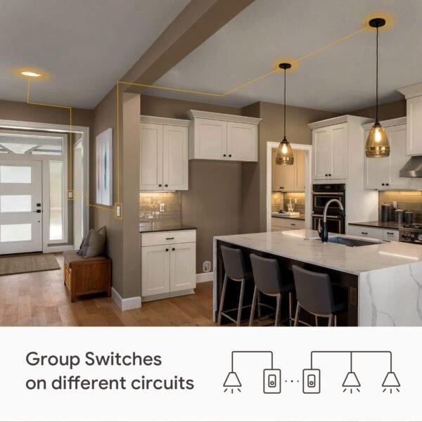 TREATLIFE Apple HomeKit Smart Light Switch 2 Pack, Single Pole, Neutral Wire Required, 2.4GHz WiFi Smart Switch Works with Siri, Alexa, Google Home & SmartThings, No Hub Needed - Image 6