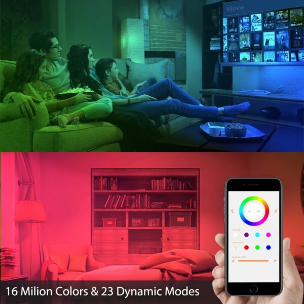 ILC Smart Light Bulb 10W (70 Watt Equivalent) Compatible with Alexa Only, 900 Lumens, Color Changing Warm White 2700K (2 Pack) - Image 7
