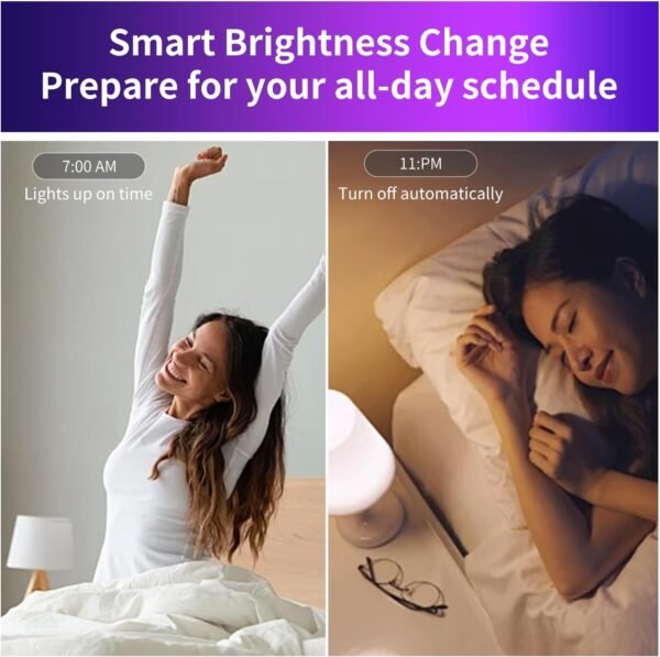 Homekit Smart Light, Matter LED Color Changing Candelabra Bulbs, E12 Base, 2.4G WiFi, 40W Equivalent, Dimmable, Apple Home, Alexa & Google Home, Tuya/Smart Life Compatible (1) - Image 6