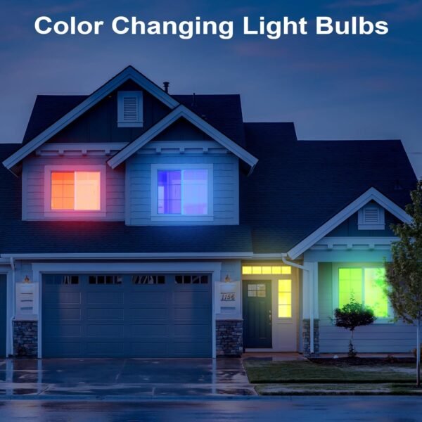 Smart Light Bulbs, WiFi GX53 Color Changing Light Bulbs, Dimmable GX53 700LM 7W (Equivalent 70W), Compatible with Alexa/Google Home/SmartThings, Music Sync Light Bulb 2.4G WiFi only - Image 7