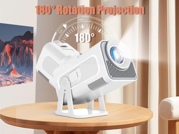 [Netflix-Licensed] HY320 NTV Smart Projector with officially TV Apps, ChatGPT Voice Assistant, 1080P Native 320ANSI Movie Portable Projector with WiFi and BT for Home Theater/Outdoor - Image 5