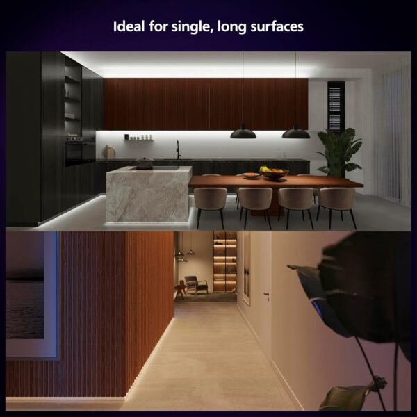 Philips Hue Indoor 10 Ft Smart LED Solo lightstrip Base Kit - 1 Pack - Control with Hue App - Compatible with Alexa, Google Assistant and Apple HomeKit - Image 5