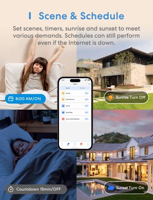 meross 3 Way Smart Switch, Smart Light Switch Supports Apple HomeKit, Siri, Alexa, Google Assistant & SmartThings, 2.4GHz WiFi Light Switch Neutral Wire Required, Remote Control Timer 1 Pack - Image 7